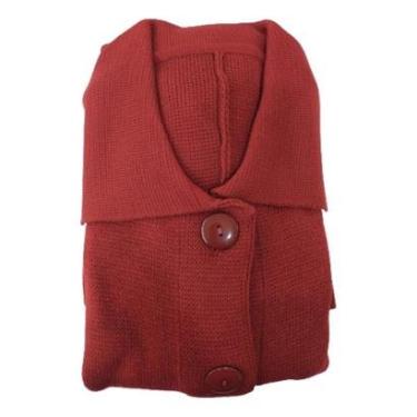 Imagem de Sobretudo Feminino Manga Longa Lã Premium Botão Bolso Quente-Feminino