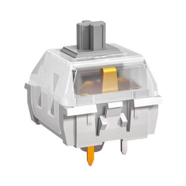 Imagem de DRAOZA Teclado mecânico para jogos Kailh Speed Silver com resposta rápida linear (72 peças)