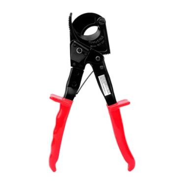 Imagem de Alicate Tesoura Com Catraca Regulável Para Cortar fios Cabos de 32mm a 240mm Lâmina de Aço Inoxidável