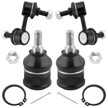 Imagem de WEDOAUTO Kit de suspensão 4 peças de elos de barra oscilante frontal + conjunto de juntas esféricas inferiores apto para Acura EL 2001-2005, para Honda Civic 2001 2002 2003 2004 2005 Coupe Sedan