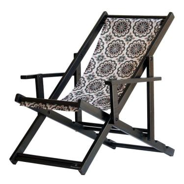 Imagem de Espreguiçadeira Preguiçosa Dobrável Black Cb-mandala