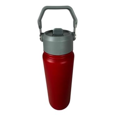 Imagem de Garrafa Térmica Água Inox 800ML Academia Squeeze Carro LM-P1589-VM (Vermelha)