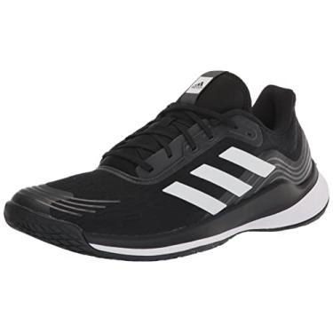 Imagem de adidas Novaflight Tênis de vôlei feminino, Preto/branco/cinza, 13