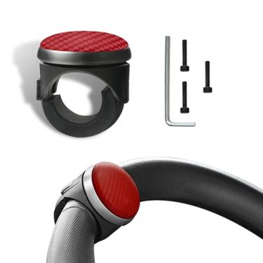 Imagem de Botão giratório de volante, esfera giratória de volante de veículo, botões suicidas de rotação de 360 graus com rolamentos de metal, acessórios de volante universais para carro, SUV, caminhões,