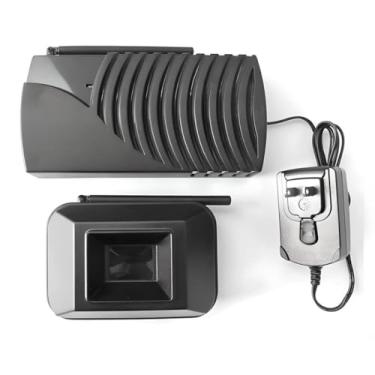 Imagem de Driveway Informer Alarme de entrada de garagem sem fio - Alarme de entrada de garagem feito nos EUA, transmissor e receptor de longo alcance de 300 m incluído no kit - sensor de alarme de entrada de garagem detecta veículos e pessoas - ideal para casa e negócios