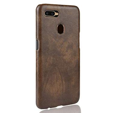 Imagem de Capa para Oppo A5S, capa para celular Rugged Shield 360° Proteja seu telefone Capa de couro granulado para Oppo A5S