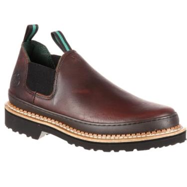 Imagem de Georgia Boot Tênis masculino casual Romeo sem cadarço, Marrom Soggy, 10.5 Wide