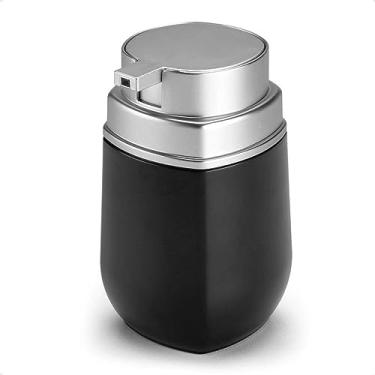 Imagem de Porta Sabonete Líquido Conceito, 420ml C 9.7 X L 8.5 X A 14.3 cm, Preto com Cromado, Linha Conceito, Arthi