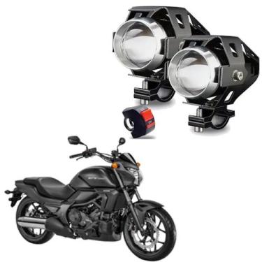 Imagem de Kit Led Farol Milha Moto Honda VTX 1800S 2005 2006 2007  U5 - Series U