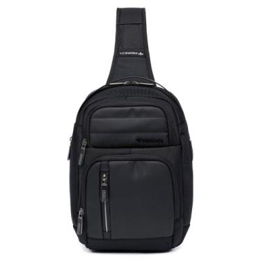 Imagem de Bolsa Transversal Primicia Shoulder Bag Mochila Masculina, U, PRETO