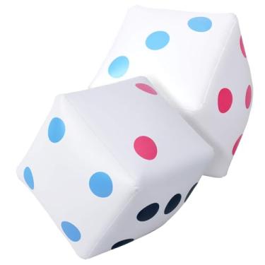 Imagem de GoSports Dados infláveis gigantes de 6 metros para jogos de dados – tamanho jumbo com válvula de inflação rápida, pacote com 2