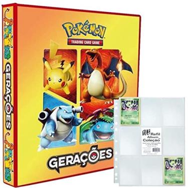 Imagem de Álbum Pokémon Pasta Fichário - GERAÇÕES + 10 folhas plásticas 9 bolsos YES