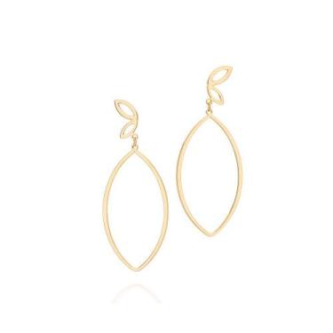 Imagem de Brincos banhado ouro 3x 24k 18k e 22k femininos grandes asa de borbole