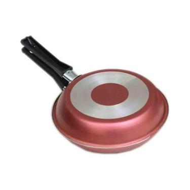Imagem de Frigideira panquequeira flon/cereja  2pçs (13024) - ALUMÍNIOS CAMBÉ