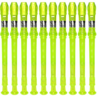 Imagem de Kit 25 Flautas Doce Germânica Verde Translucida FL 20G G NY