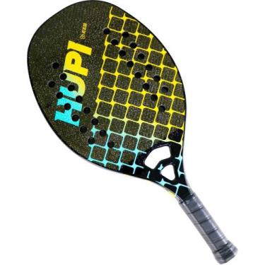 Imagem de Raquete Beach Tennis HUPI Deft Ultra Pro Kevlar com Bolsa, Preto