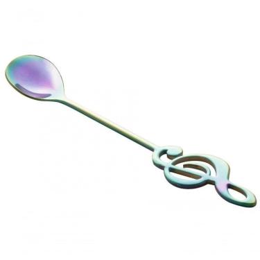 Imagem de Jogo Colheres De Cha Inox Music 4 Peças Rainbow - Rojemac