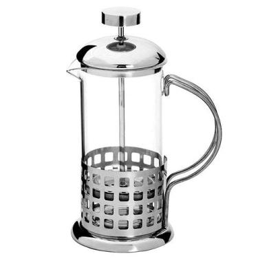 Imagem de Cafeteira Francesa French Press Inox E Vidro 350 Ml Casa Cha - Geral