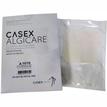 Imagem de Curativo Algicare Alginato de Cálcio 10cm x 10cm 1 Unidade Casex