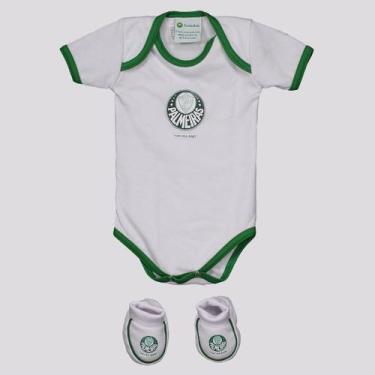 Imagem de Kit Body Palmeiras Torcida Infantil Branco - Torcida Baby, GG