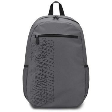 Imagem de Mochila Olympikus Basic Grande Zíper Suporta Até 22kg, gray/preto