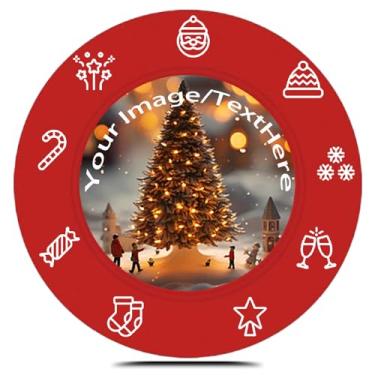 Imagem de Fichas de pôquer de plástico personalizadas impressas com seu texto personalizado e logotipo fichas de jogo de cartas para Texas Hold'em Card ClubLate Night Poker Games Drink or Bar Tokens despedida