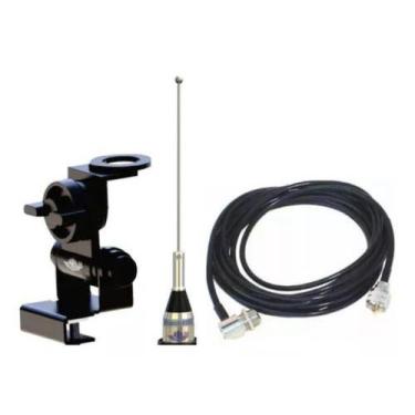 Imagem de Antena Movel Ars Vhf 1/4 O Cabo Suporte Porta Mala Mv00Bc