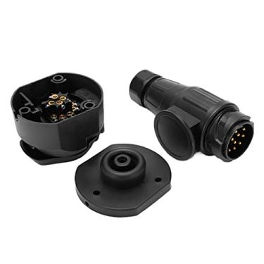 Imagem de Adaptador de Reboque de 13 Pinos, Plugue de Reboque de 13 Pinos, Conector Universal para Reboques, Alimentação de Energia para Geladeira de Caravana,