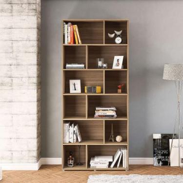 Imagem de Estante Xangai 12 nichos Castanho Politorno, Castanho