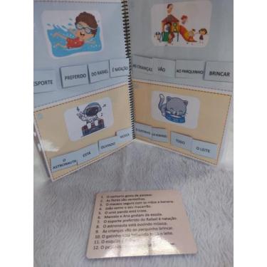 Imagem de Jogo Educativo Formando Frases Para Estimulação da Leitura em Criança 