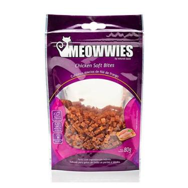 Imagem de Snack Meowwies Chicken Soft para Gatos 80g - 1 Unidade