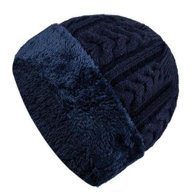 Imagem de Gorro Unissex De Lã Elegante Com Pele Forrada - ElaShopp