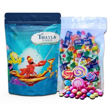 Imagem de Kit Festa Com 5 Saquinhos Em Pé 12x19cm Vários Temas - Mundo da Bina, 