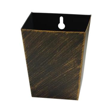 Imagem de Jumiok Tampa de garrafa de cerveja vintage, suporte na parede, à prova de ferrugem, ouro envelhecido, montável, tampa de refrigerante, balde de coletor, ralo externo para refrigerador de mesa