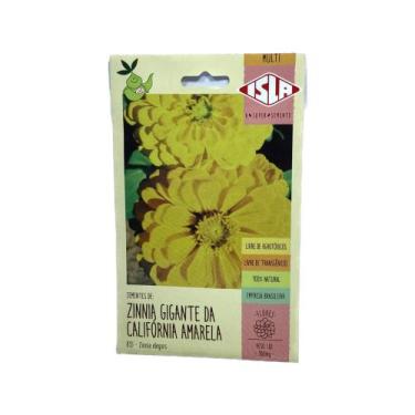 Imagem de Zinnia Gigante da Califórnia Amarela - 300mg de Sementes - ISLA
