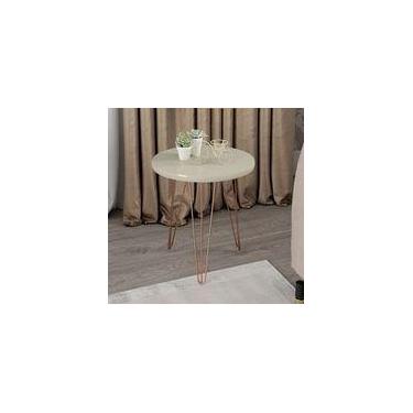 Imagem de Mesa Lateral Evolution Off White - Patrimar Móveis