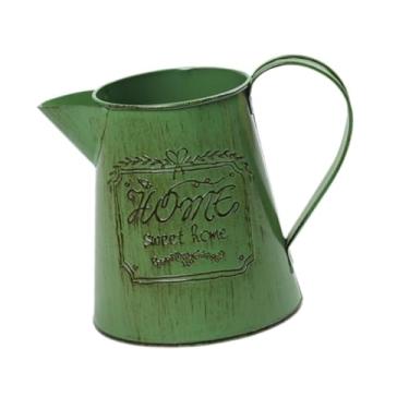 Imagem de ＡＷＨＡＯ Estátua de metal para vasos, ornamentos para plantas internas e externas, recipiente decorativo para mesa, Copo Verde, Tamanho real