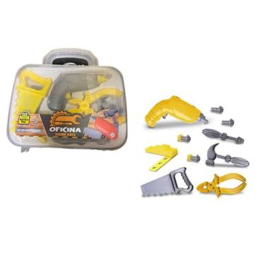 Imagem de Brinquedo Kit ferramentas Oficina Hora do Trabalho 12 peças - Santa he