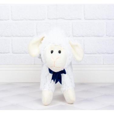 Imagem de Ovelha dolly pelucia 22 cm - enfeite laço - CKD CONFECCOES, Marinho