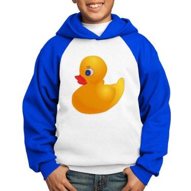 Imagem de Moletom Infantil Patinho de Borracha - Foca na Moda, Branco, Azul, 6