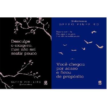 Imagem de kit 2 livros Geffo Pinheiro Desculpe o exagero, mas não sei sentir pou
