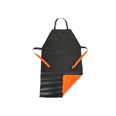 Imagem de Avental KAP1000 Laranja e Preto Tiras Soldadas CA 21208 Plastcor 