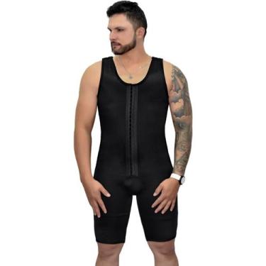 Imagem de Cinta Modeladora Masculino Alta Compressão Tecido Cetinete - Fanáticos