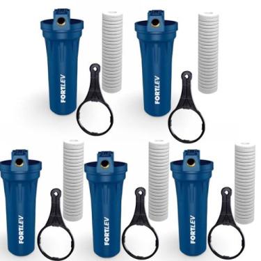 Imagem de 5 Filtro Água Caixa Dágua Cavalete Fortlev Limpa Tudo