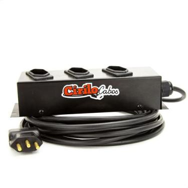 Imagem de Extensão Cabo PP 3X1,00 de 3 Tomadas 20A - 30 Metros - CIRILO CABOS