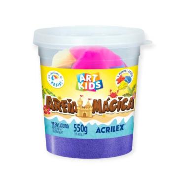 Imagem de Areia Magica Cinetica 550g Roxo Acrilex Art Kids