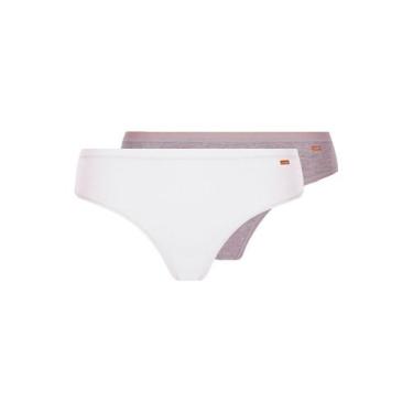 Imagem de Kit com 2 Calcinhas Biquíni Loba 40353-001 Plus Size - LUPO, Cinza, XG