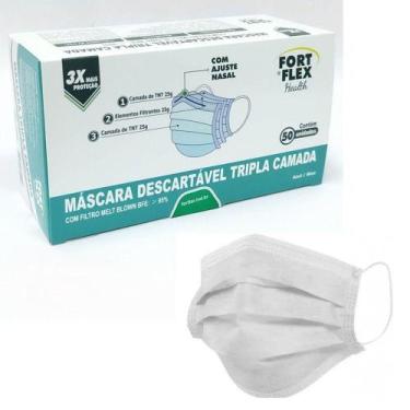Imagem de Mascara Descartavel Tripla Fort Health Caixa 50un