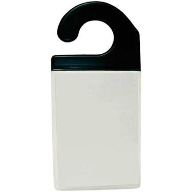 Imagem de Crachá Para Automóvel Pvc Cristal 0,30 Gancho Preto 9X13Cm - Romitec