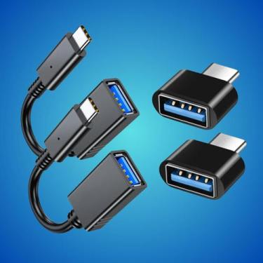 Imagem de Kit Adaptador Tipo C Usb Cabo OTG Conector Conversor - Escolha Seu Kit